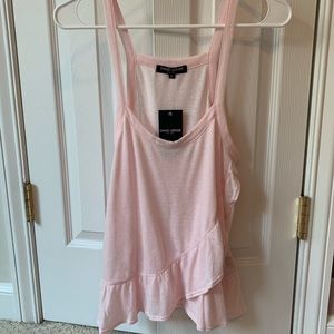 Baby/Light Pink Ruffle Tank Top